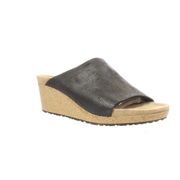 Birkenstock Womens Namica Ant Black Leather Heels EUR 41 Narrow (AA, N) - Picture 2 of 4